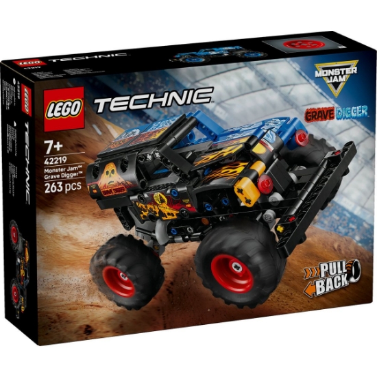 Imagine LEGO TECHNIC MONSTER JAM GRAVE DIGGER FOC SI GHEATA 42219