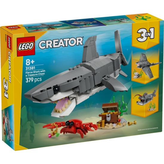 Imagine LEGO CREATOR RECHIN FEROCE CU UN CUFAR DE COMORI 31381