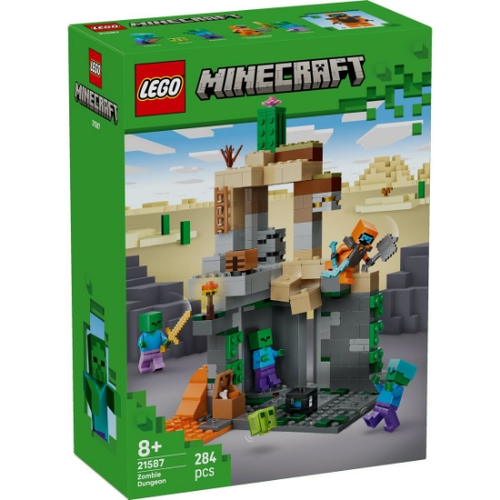 Imagine LEGO MINECRAFT TEMNITA CU ZOMBI 21587