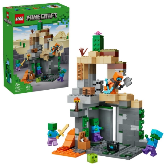 Imagine LEGO MINECRAFT TEMNITA CU ZOMBI 21587