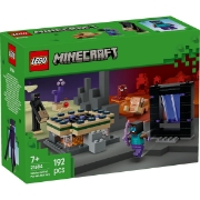 Imagine LEGO MINECRAFT CALATORIE PRIN PORTALURILE NETHER SI END 21584