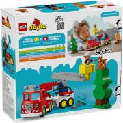 Imagine LEGO DUPLO CAMION DE POMPIERI CU FURTUN SI POMPIER 10473
