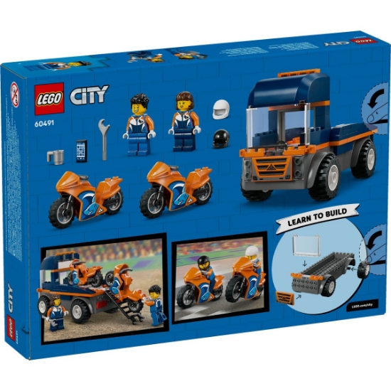 Imagine LEGO CITY TRANSPORTOR DE MOTOCICLETE 60491