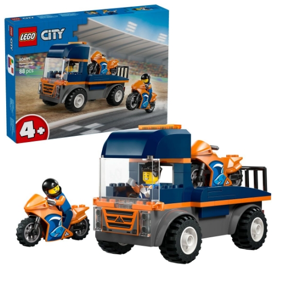Imagine LEGO CITY TRANSPORTOR DE MOTOCICLETE 60491
