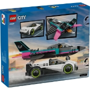 Imagine LEGO CITY AVION CU REACTIE VS MASINA 60489