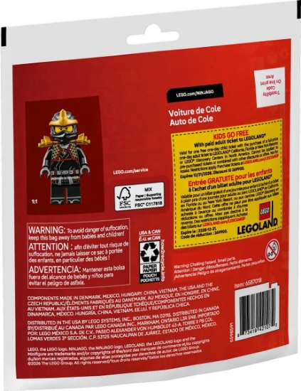 Imagine LEGI NINJAGO MASINA RAZBOINICULUI NINJA COLE 30723