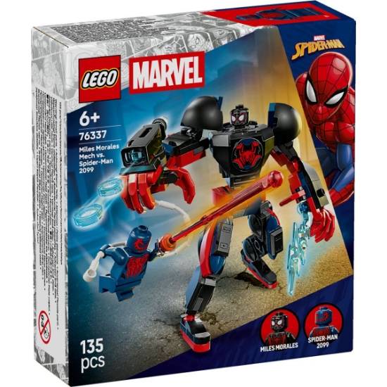 Imagine LEGO MARVEL ROBOTUL LUI MILES MORALES VS OMUL PAIANJEN 2099 76337