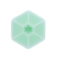 Imagine CUTIE SNACK HEXAGON SNACKLE 6 COMPARTMENTE, MELII, MINT