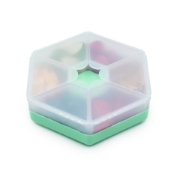 Imagine CUTIE SNACK HEXAGON SNACKLE 6 COMPARTMENTE, MELII, MINT