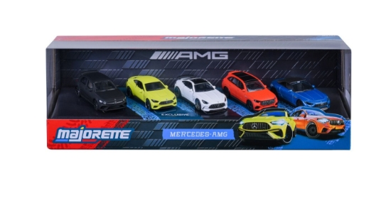 Imagine MAJORETTE SET 5 MASINUTE METALICE MERCEDES AMG 7.5CM