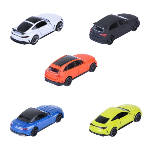 Imagine MAJORETTE SET 5 MASINUTE METALICE MERCEDES AMG 7.5CM