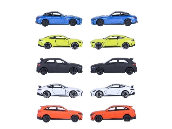 Imagine MAJORETTE SET 5 MASINUTE METALICE MERCEDES AMG 7.5CM