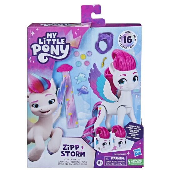 Imagine MY LITTLE PONY SET FIGURINA STYLE OF THE DAY ZIPP STORM 14CM