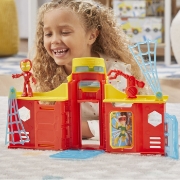 Imagine SPIDEY SI PRIETENII EXTRAORDINARI SCENA DE JOACA TURNUL LUI IRON MAN  SI FIGURINA IRON MAN 10CM