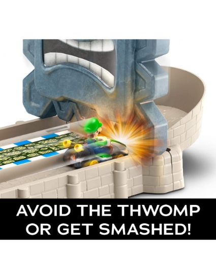 Imagine HOT WHEELS PISTA MARIO KART RUINELE THWOMP