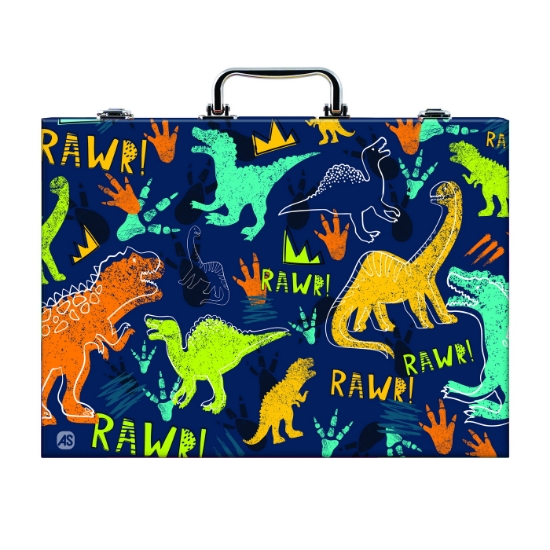 Imagine SET DE DESEN DELUXE CU 100 ACCESORII DINOZAUR