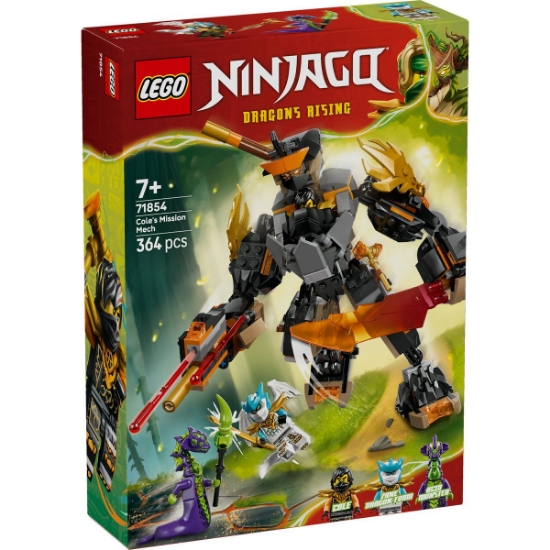 Imagine LEGO NINJAGO ROBOTUL DE MISIUNE AL LUI COLE SI DRAGONUL ZANE 71854