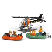 Imagine LEGO CITY BARCA DE SALVARE SI ELICOPTER ALE PAZEI DE COASTA 60504