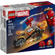 Imagine LEGO MARVEL OMUL PAIANJEN VS CALARETUL FANTOMA PE MOTOCICLETA 76335
