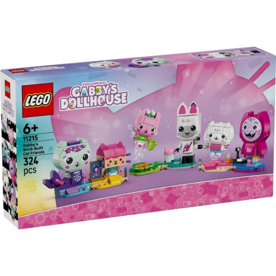 Imagine LEGO GABBYS DOLLHOUSE PRIETENELE PISICUTE DIN CARAMIZI ALE LUI GABBY 11215