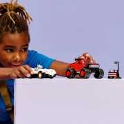 Imagine LEGO SONIC MASINA LUI SILVER VS CAMIONUL GIGANT AL LUI KNUCKLES 77118