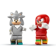 Imagine LEGO SONIC MASINA LUI SILVER VS CAMIONUL GIGANT AL LUI KNUCKLES 77118