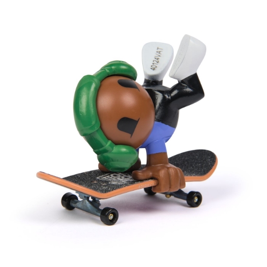 Imagine TECH DECH SK8 CREW PACHET PLACA SI FIGURINA 9.6CM CASTI VERZI