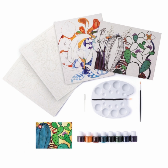 Imagine SET DESEN AS ART ACUARELA FLORI