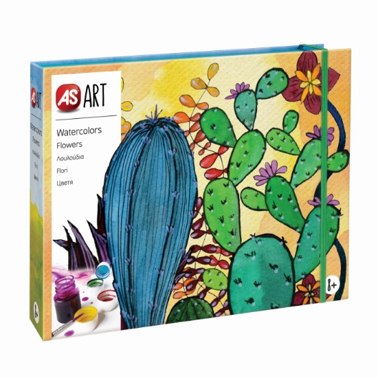 Imagine SET DESEN AS ART ACUARELA FLORI