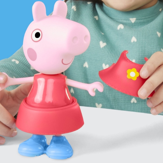 Imagine PEPPA PIG SET FIGURINA SI ACCESORII VESTIMENTARE PURCELUSA PEPPA PIG 15CM