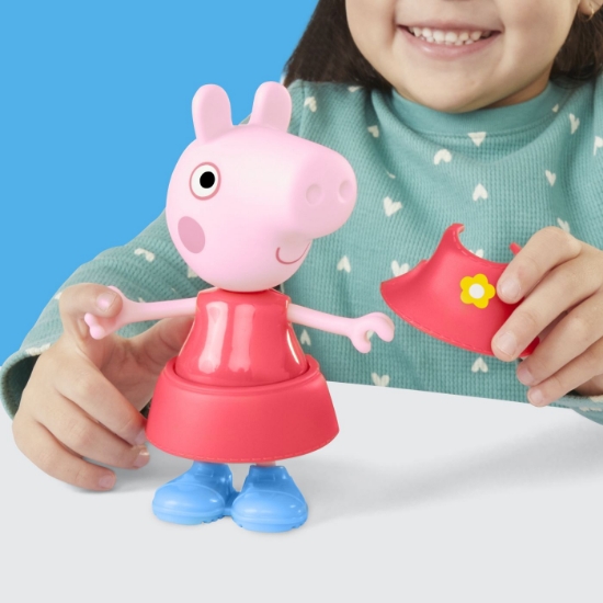 Imagine PEPPA PIG SET FIGURINA SI ACCESORII VESTIMENTARE PURCELUSA PEPPA PIG 15CM