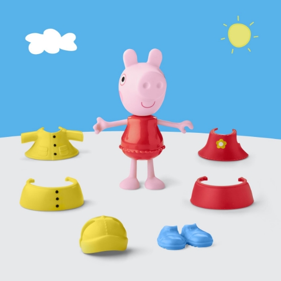 Imagine PEPPA PIG SET FIGURINA SI ACCESORII VESTIMENTARE PURCELUSA PEPPA PIG 15CM