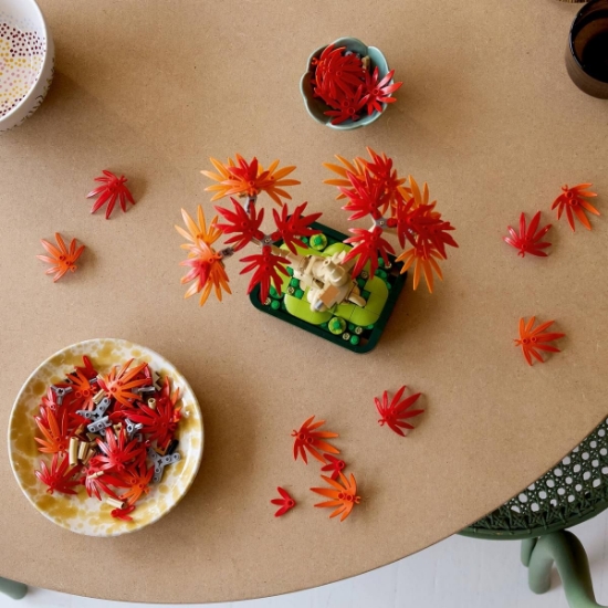 Imagine LEGO BOTANICALS BONSAI DE ARTAR JAPONEZ ROSU 10348