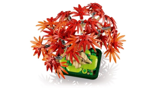 Imagine LEGO BOTANICALS BONSAI DE ARTAR JAPONEZ ROSU 10348