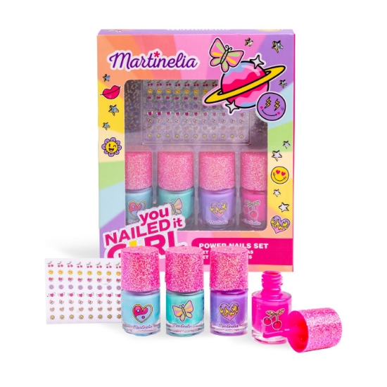 Imagine MARTINELIA SUPER GIRL SET 4 LACURI DE UNGHII SI ACCESORII