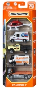 Imagine MATCHBOX SET 5 MASINUTE METALICE CITY ADVENTURE II SCARA 1:64