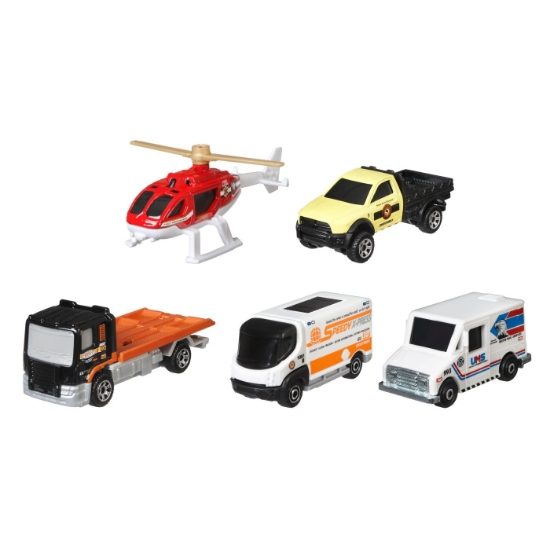 Imagine MATCHBOX SET 5 MASINUTE METALICE CITY ADVENTURE II SCARA 1:64