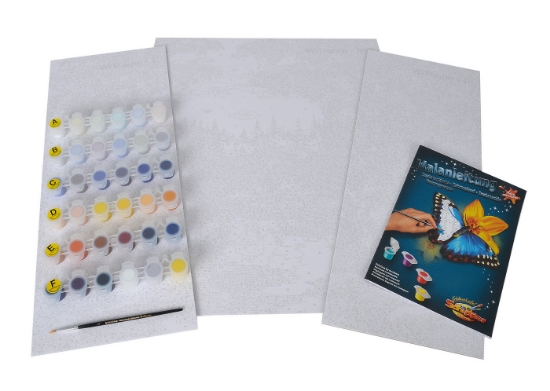 Imagine KIT PICTURA PE NUMERE SCHIPPER IARNA, 3 TABLOURI