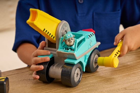 Imagine PATRULA CATELUSILOR RUBBLE SI ECHIPA VEHICUL MEGA HAMMER 