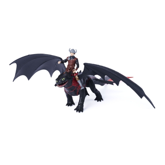 Imagine CUM SA ITI DRESEZI DRAGONUL INCERCAREA FLACARII SET DRAGON TOOTLESS SI FIGURINA HICCUP