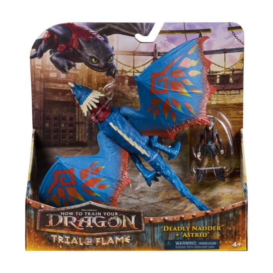 Imagine CUM SA ITI DRESEZI DRAGONUL INCERCAREA FLACARII SET DRAGON DEADLY NADDER SI FIGURINA ASTRID