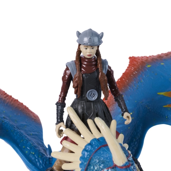 Imagine CUM SA ITI DRESEZI DRAGONUL INCERCAREA FLACARII SET DRAGON DEADLY NADDER SI FIGURINA ASTRID