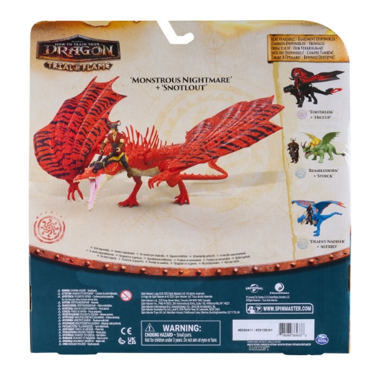 Imagine CUM SA ITI DRESEZI DRAGONUL INCERCAREA FLACARII SET DRAGON MONSTROUS NIGHTMARE SI FIGURINA SNOTLOUT