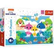 Imagine PUZZLE TREFL 60 BABY SHARK - FAMILIA IN VACANTA