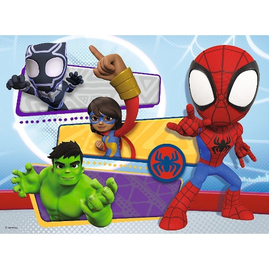 Imagine PUZZLE TREFL 30 MARVEL SPIDEY SI PRIETENII SAI UIMITORI CURAJOSUL SPIDER MAN