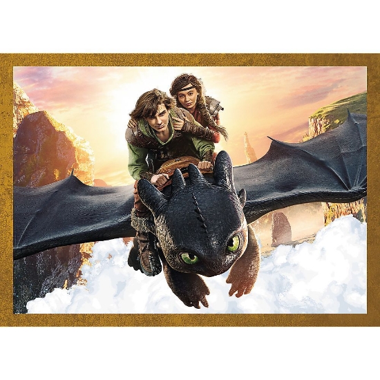 Imagine PUZZLE TREFL 4IN1 CUM SA ITI DRESEZI DRAGONUL ZILELE DRAGONULUI