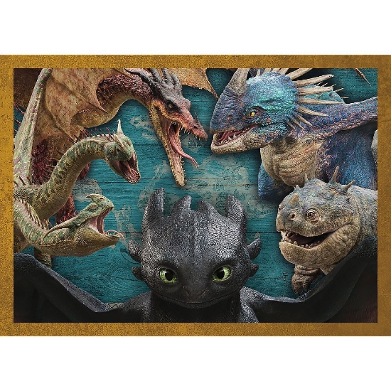 Imagine PUZZLE TREFL 4IN1 CUM SA ITI DRESEZI DRAGONUL ZILELE DRAGONULUI