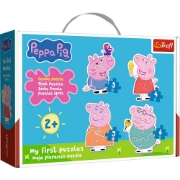 Imagine PUZZLE TREFL BABY CLASIC PEPPA PIG PURCELUSUL CLASIC PRINTRE PRIETENI
