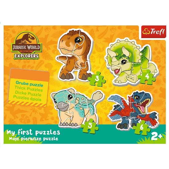 Imagine PUZZLE TREFL BABY CLASIC JURASSIC WORLD DINOZAURI DRAGUTI