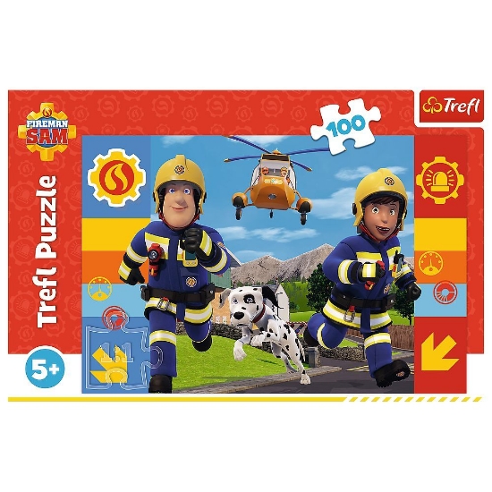 Imagine PUZZLE TREFL 100 POMPIERUL SAM MEREU DE AJUTOR